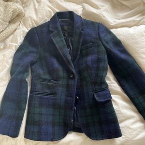 J.Crew Schoolboy Blazer blackwatch plaid 00p
